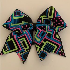 Neon Cheerleading Hair Bow
